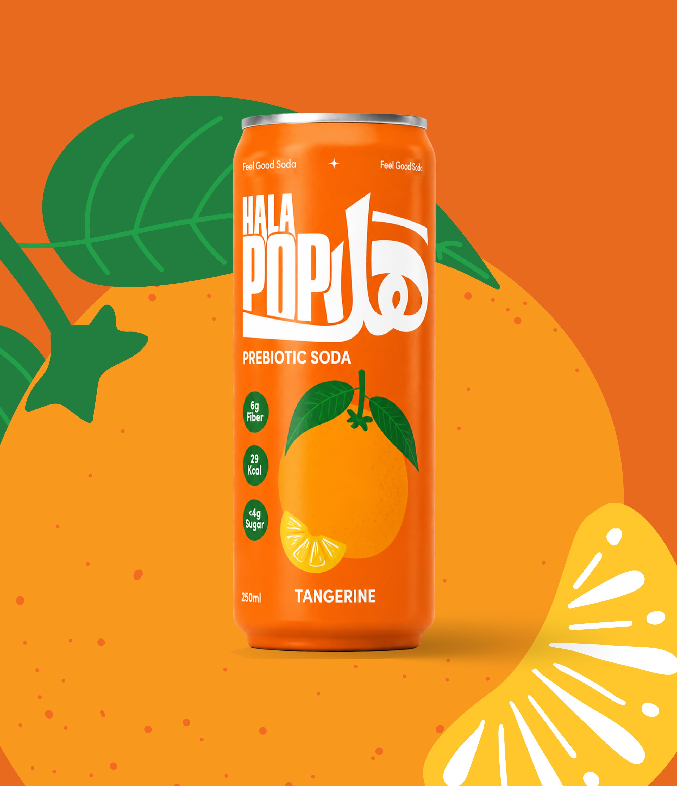 Tangerine – HalaPop | Healthy Prebiotic Soda